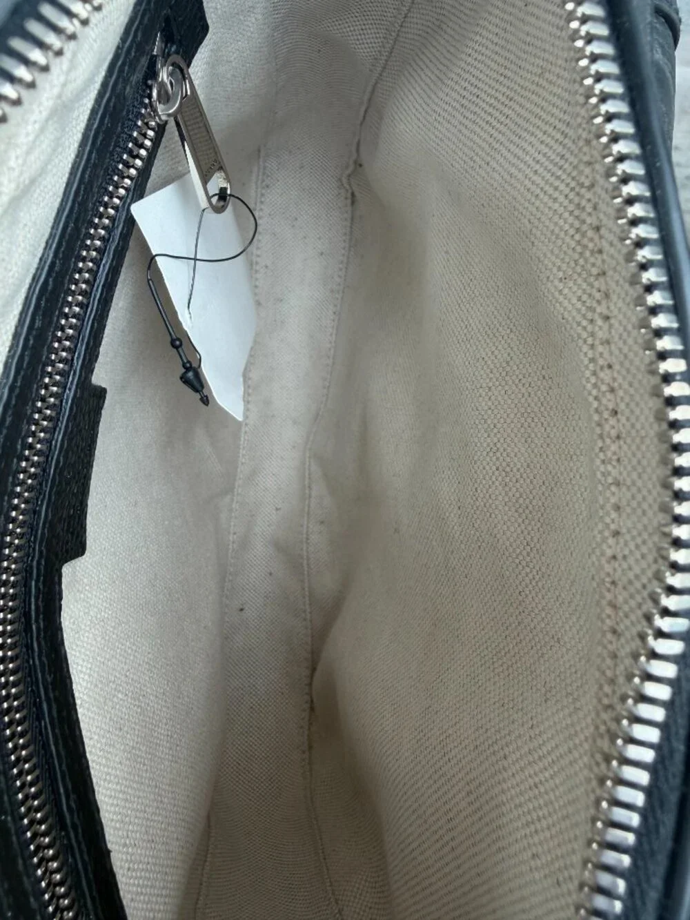Gucci Black Embossed GG Monogram Messenger Bag